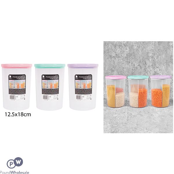 LIVING COLOUR 3-IN-1 DIVIDED FOOD STORAGE CONTAINER 2.25L ASSORTED COLOURS
