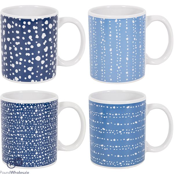 Mad About Mugs Straight Blue Spotty Mug 11oz Assorted