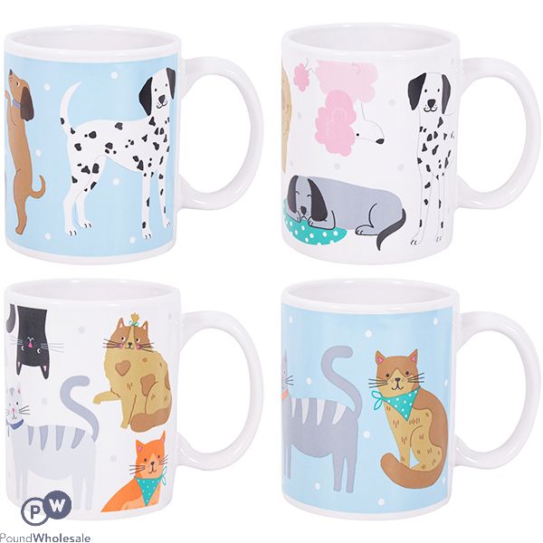 MAD ABOUT MUGS STRAIGHT CAT & DOG MUG 11OZ