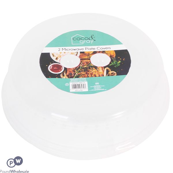 COCO & GREY MICROWAVE PLATE COVER 26CM 2 PACK