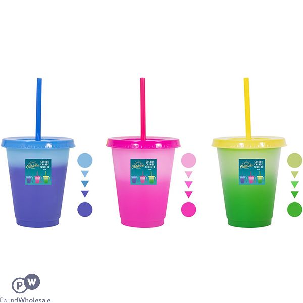 Bello Colour-Changing Tumbler 450ml Assorted Colours