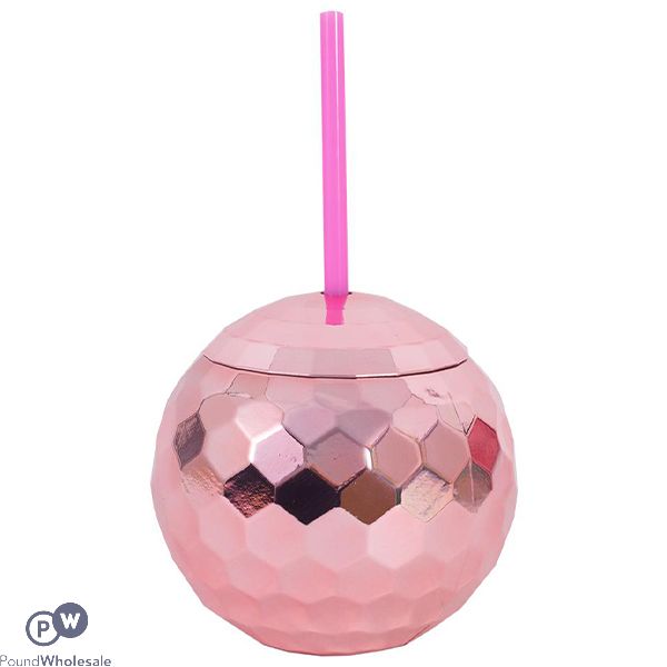 Bello Disco Mirrorball Tumbler With Straw