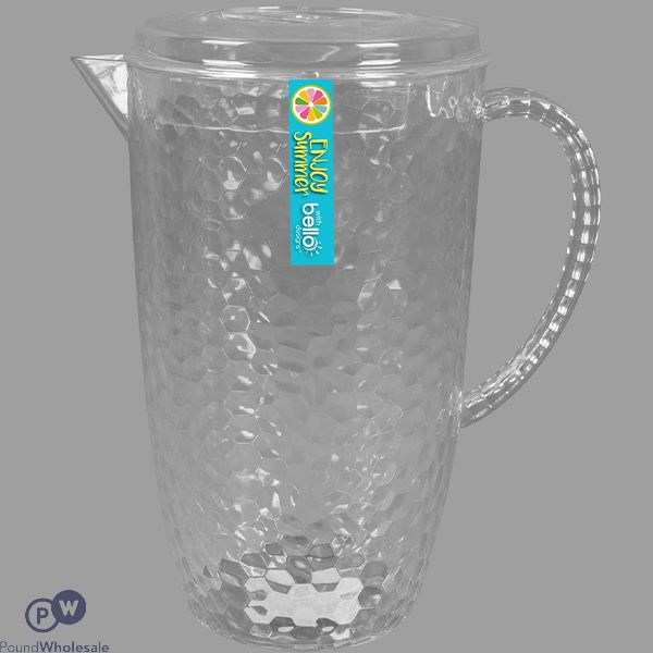 Bello Plastic Dimple Lidded Pitcher 2l