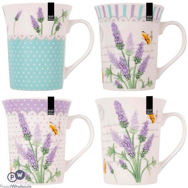 Mad About Mugs New Bone China Lavender Mug 13oz Assorted