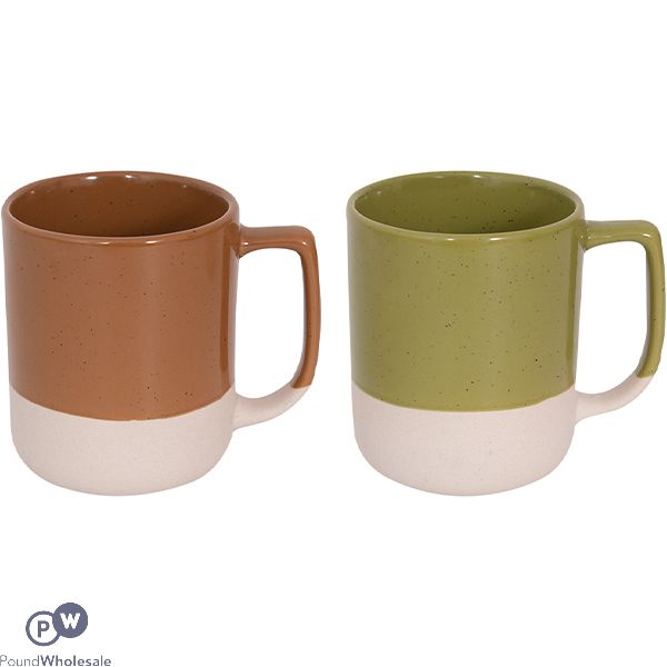 Mad About Mugs Stoneware Dipped Gloss Glaze Mug 340ml Assorted Colours
