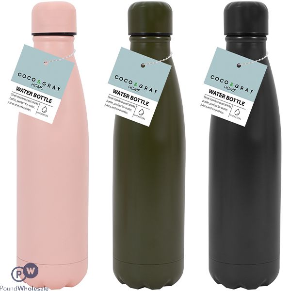 Coco & Gray Stainless Steel Water Bottle 750ml Assorted Colours