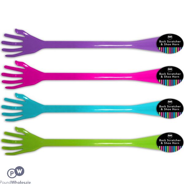 Back Scratcher & Shoe Horn 4 Assorted Colours