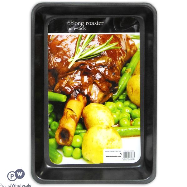 Non-stick Oblong Roaster Large 37cm X 26cm