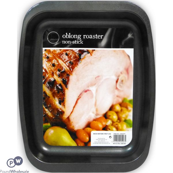 Non-stick Oblong Roaster 33 X 25.5 X 3.5cm