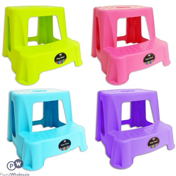 Kids Step-stool 4 Assorted Colours