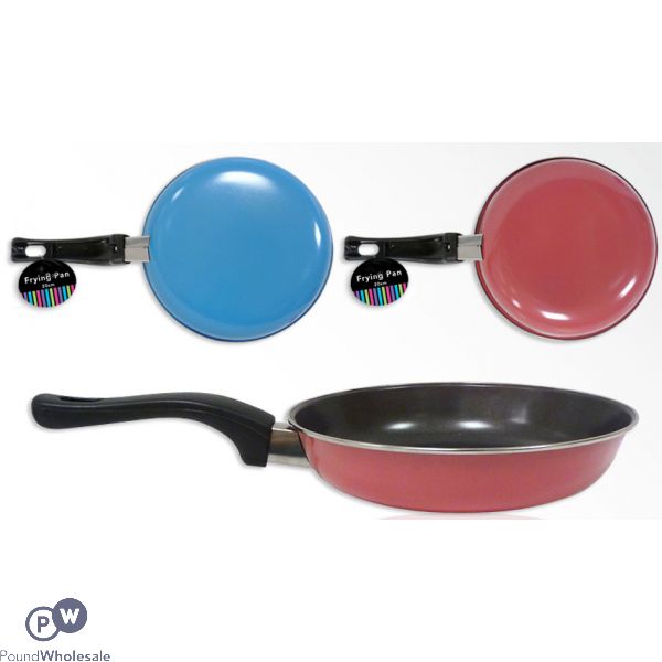 COLOURED NON-STICK GOLDFLON FRYING PAN 20CM