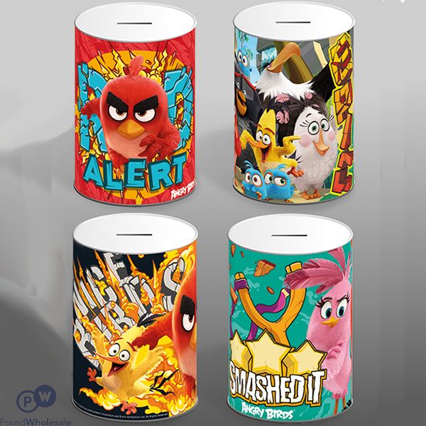 Angry Birds Money Tins 15cm X 10cm Assorted