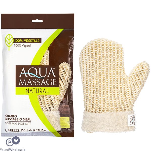 Aqua Natural Cellulose Sisal Massage Mitt