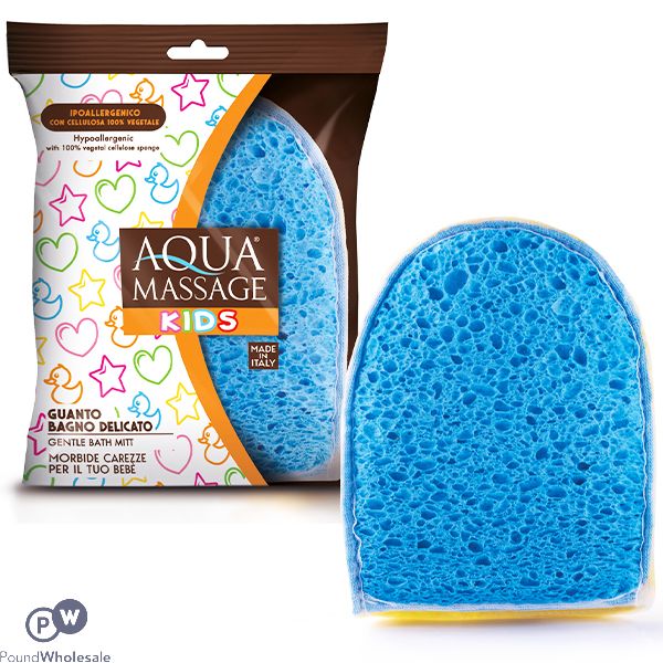 AQUA KIDS HYPOALLERGENIC GENTLE MASSAGE BATH MITT