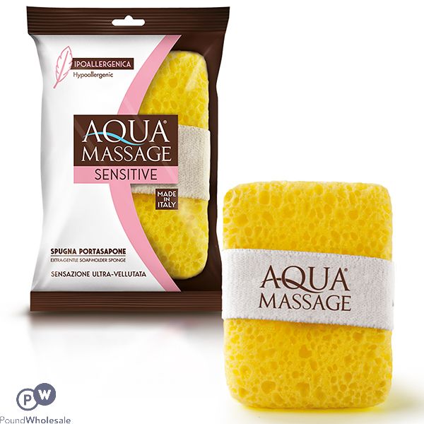 Aqua Foam Soap Holder Massage Sponge Mitt