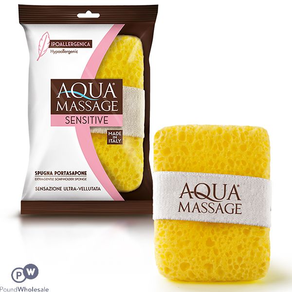 AQUA FOAM SOAP HOLDER MASSAGE SPONGE MITT