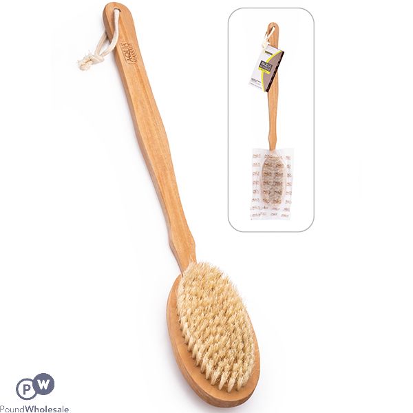 AQUA NATURAL BRISTLE WOODEN MASSAGE BRUSH