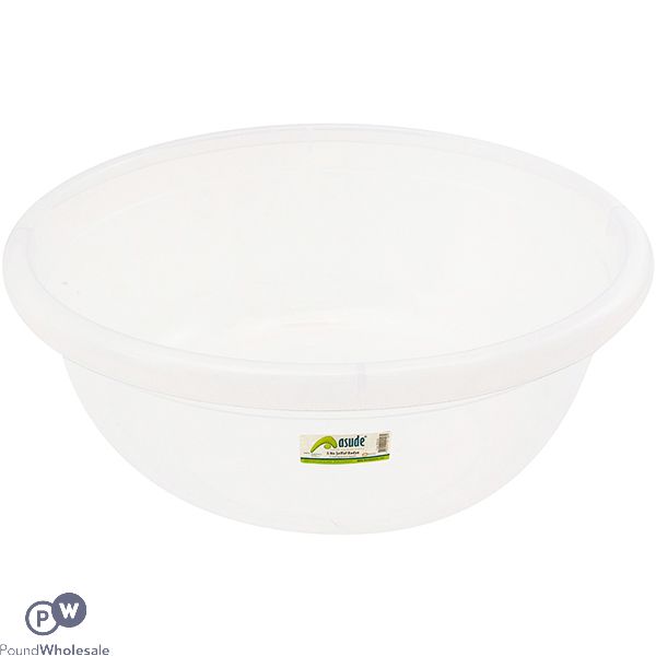 ASUDE TRANSPARENT LARGE PLASTIC BOWL 27L