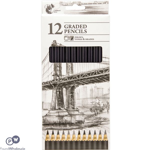 CHILTERN ARTS GRADED PENCILS 12 PACK