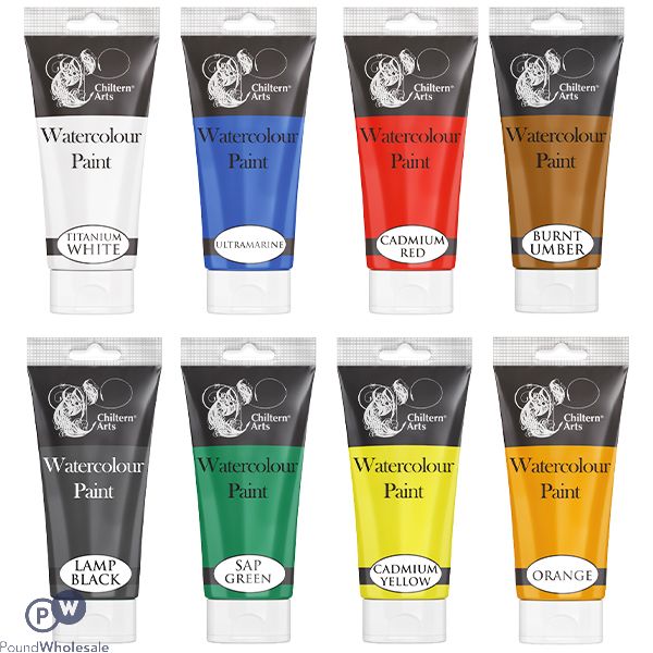 Chiltern Arts Watercolour Paint Tube 120ml Cdu Assorted Colours