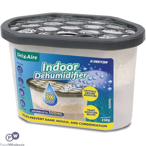 Dekton Dri Aire Natural Scent Indoor Dehumidifier 500ml
