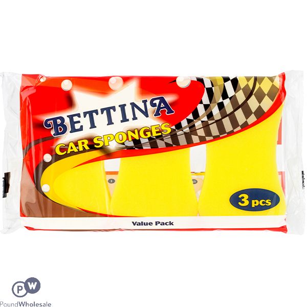 BETTINA CAR SPONGES 3 PACK