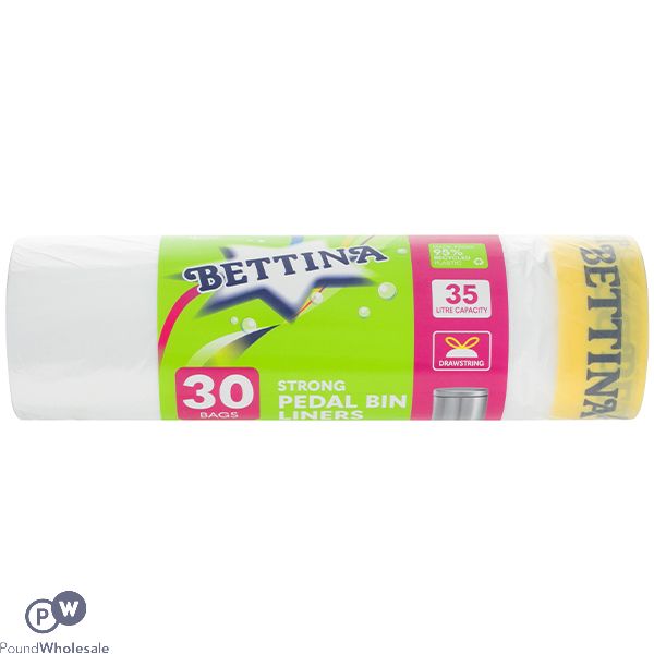 Bettina 30 Strong Pedal Bin Liners 35l