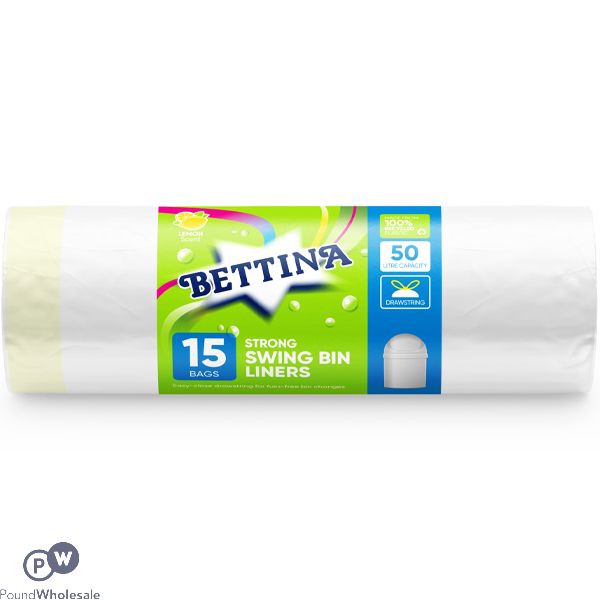 BETTINA 15 STRONG SWING BIN LINERS 50L