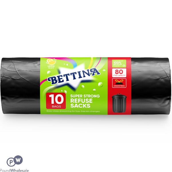 Bettina 10 Super-strong Refuse Sacks 80l