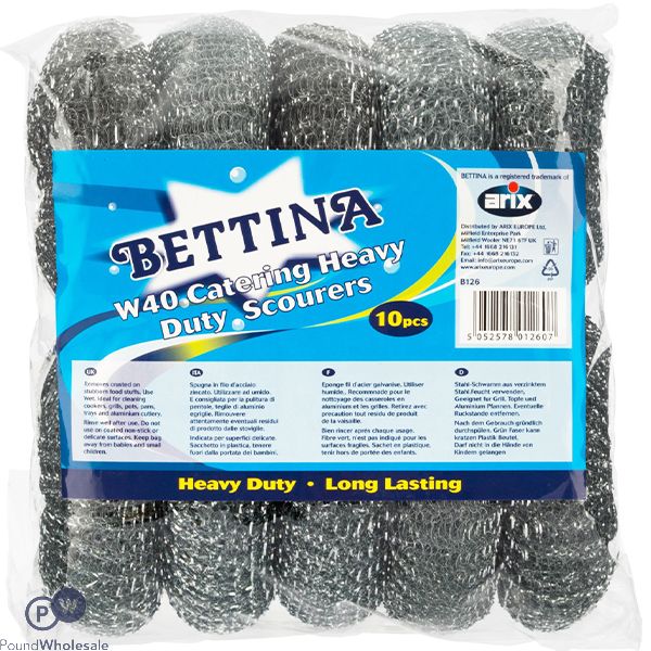 Bettina W40 Catering Heavy Duty Scourers 10pc