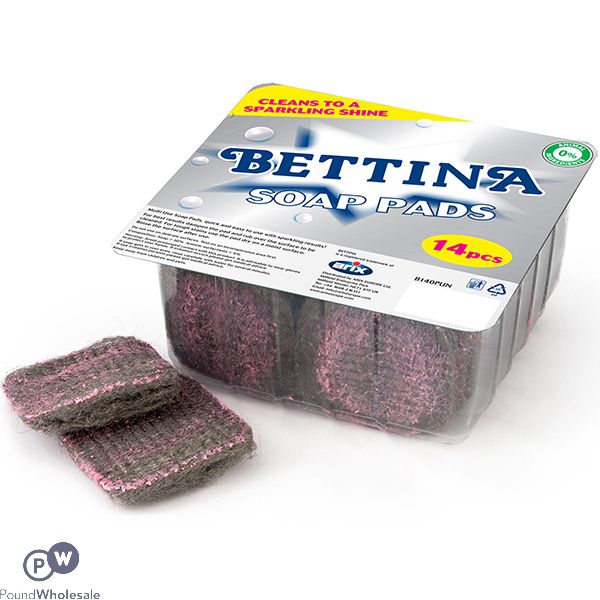 Bettina Soap Pad Foil Punnet 14 Pack