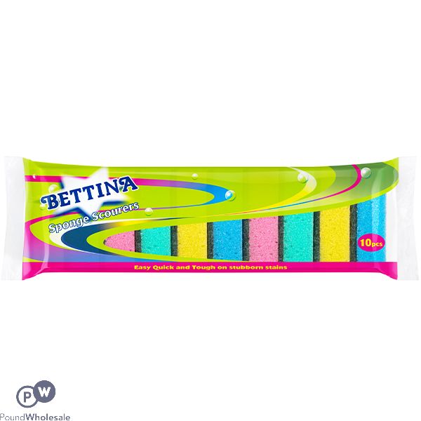 BETTINA SPONGE SCOURERS 10PC