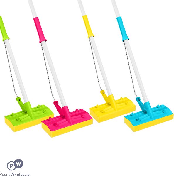 Squeezy Mop With Handle Assorted Colours