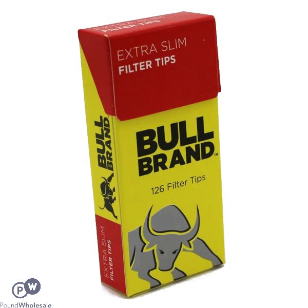 Bull Brand Extra Slim Pop-up 5.3mm Filter Tips 2 Pack