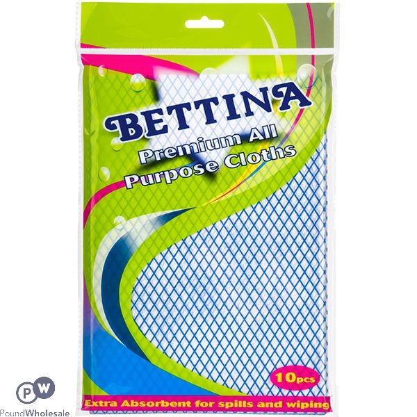 Bettina Premium All Purpose Cloths 10pc