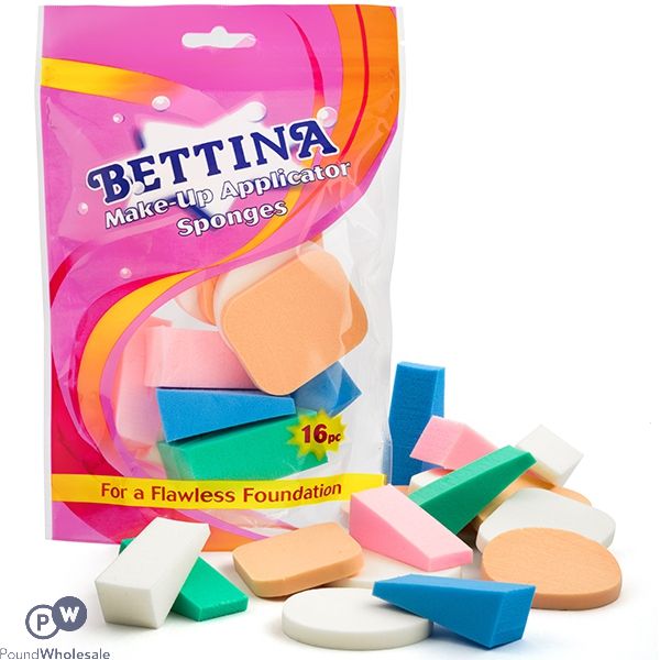 Bettina Make-Up Applicator Assorted Sponges 16pc