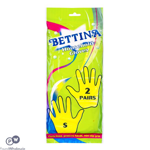 BETTINA HOUSEHOLD GLOVES SMALL 2 PAIRS