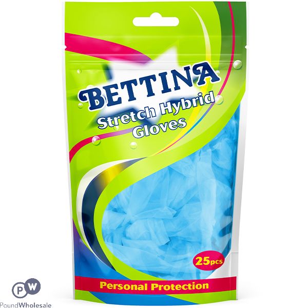 Bettina Disposable Stretch Hybrid Gloves 25 Pack