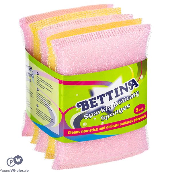 Bettina Sparkly Delicate Scourers 5 Pack