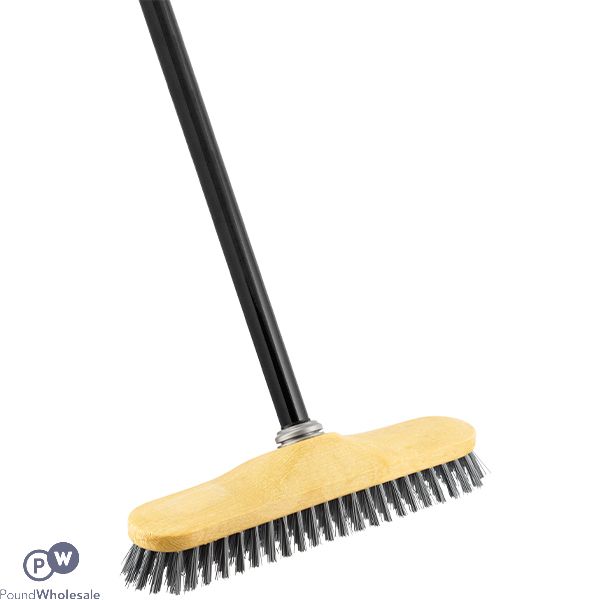 Bettina Foamed Push Scrub Broom With Black Handle 110cm