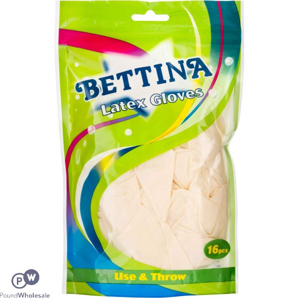 Wholesale Bettina Latexfree Multipurpose Vinyl Gloves 18pc Pound