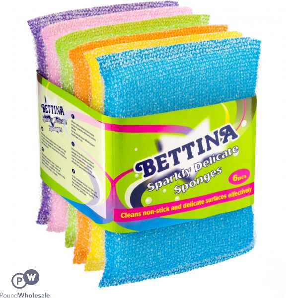 Bettina Sparkly Delicate Sponges Assorted 6pc