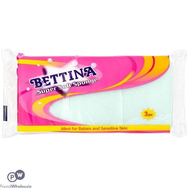 Bettina Super Soft Baby Sponge 3 Pack