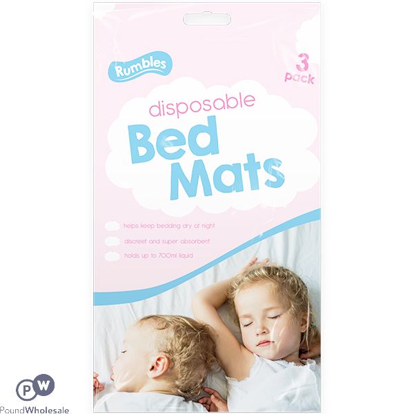 RUMBLES DISPOSABLE BED MATS 3 PACK