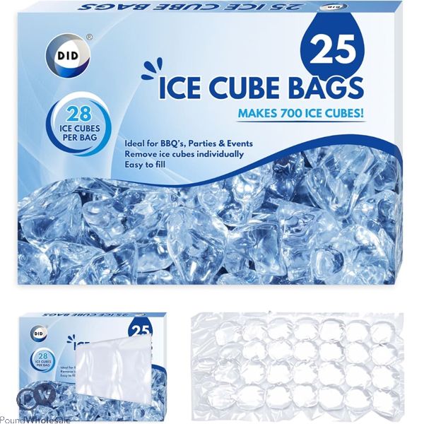 Did 28-cavity Ice Cube Bags 25 Pack