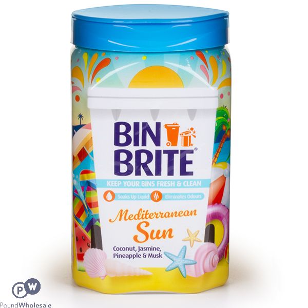 Bin Brite Mediterranean Sun Bin Odour Neutraliser 500g