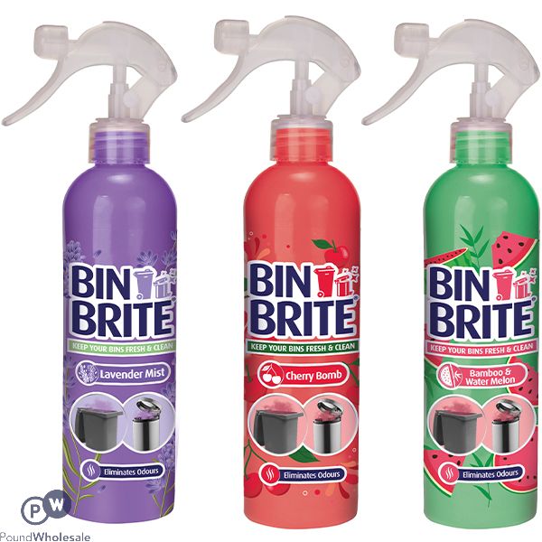 Bin Brite Bin Odour Neutraliser Spray 400ml Assorted Fragrances