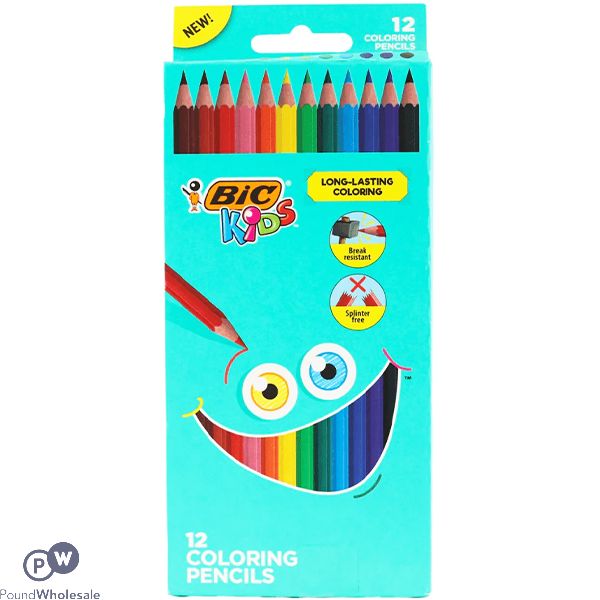 Bic Kids Assorted Colouring Pencils 12 Pack