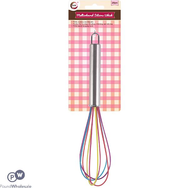 Did Multicoloured Silicone Whisk 25cm