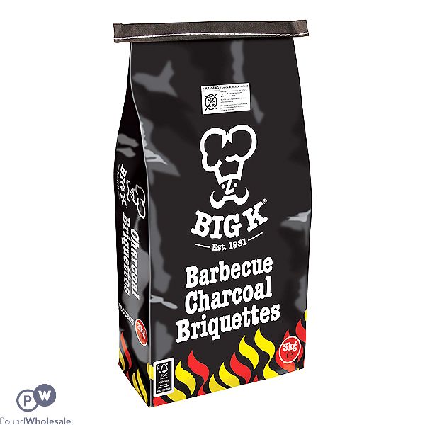 Big K Barbecue Charcoal Briquettes 3kg